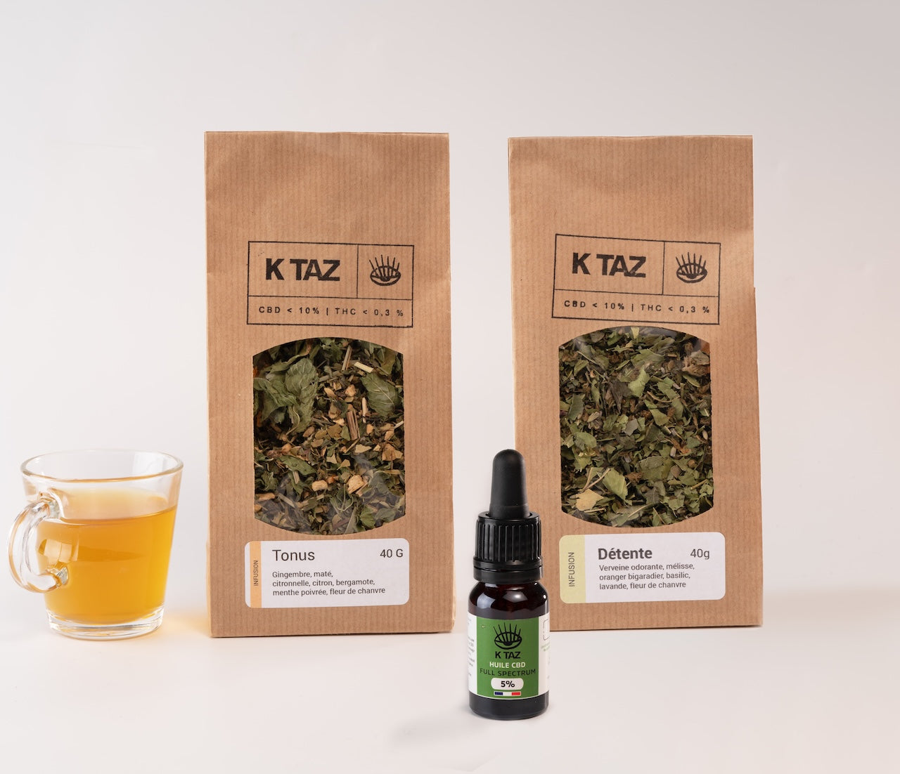 Pack Bien-Être Détente & Tonus (Tisane + Huile)