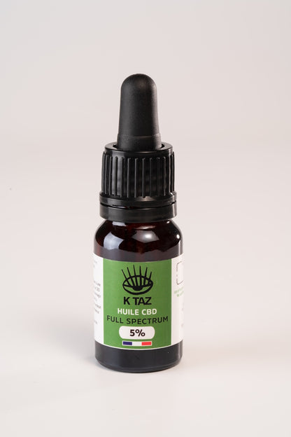 Huile CBD 5% Spectre complet / full spectrum  10mL